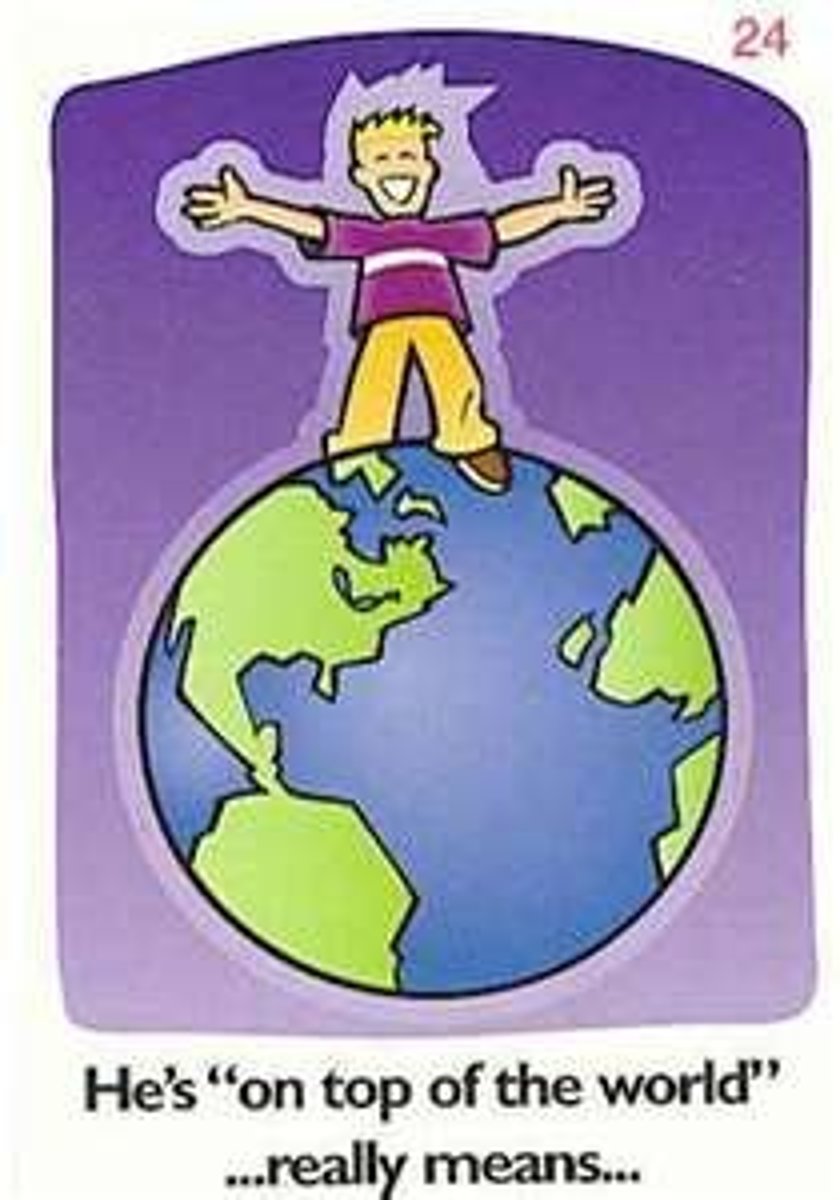 <p>An expression that cannot be understood if taken literally (ex- "Get your head out of the clouds").</p>