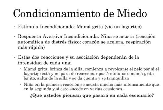 <p>B.K. Skinner Condicionamiente de Miedo </p>