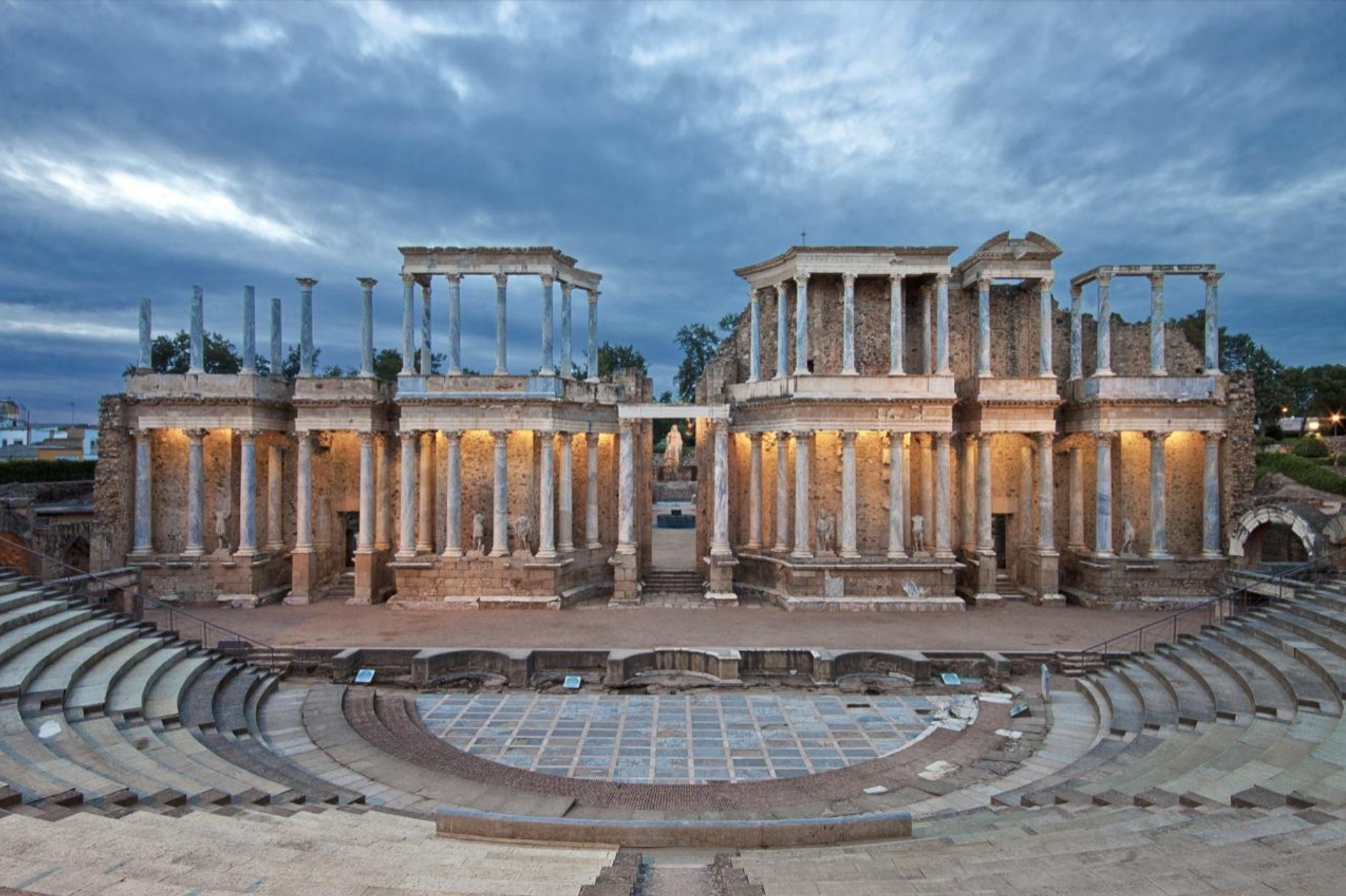 <ul><li><p>A prominent example of Roman theater architecture in Spain (built in 24-25 BC) </p><ul><li><p>reflecting the cultural integration of Roman and local traditions in Iberia. </p></li></ul></li></ul><p></p>