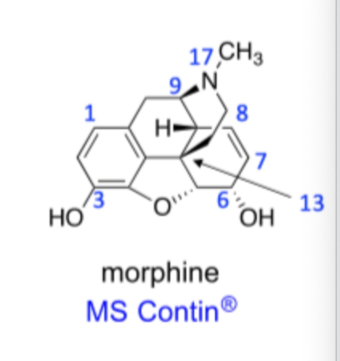 <p>morphine</p>