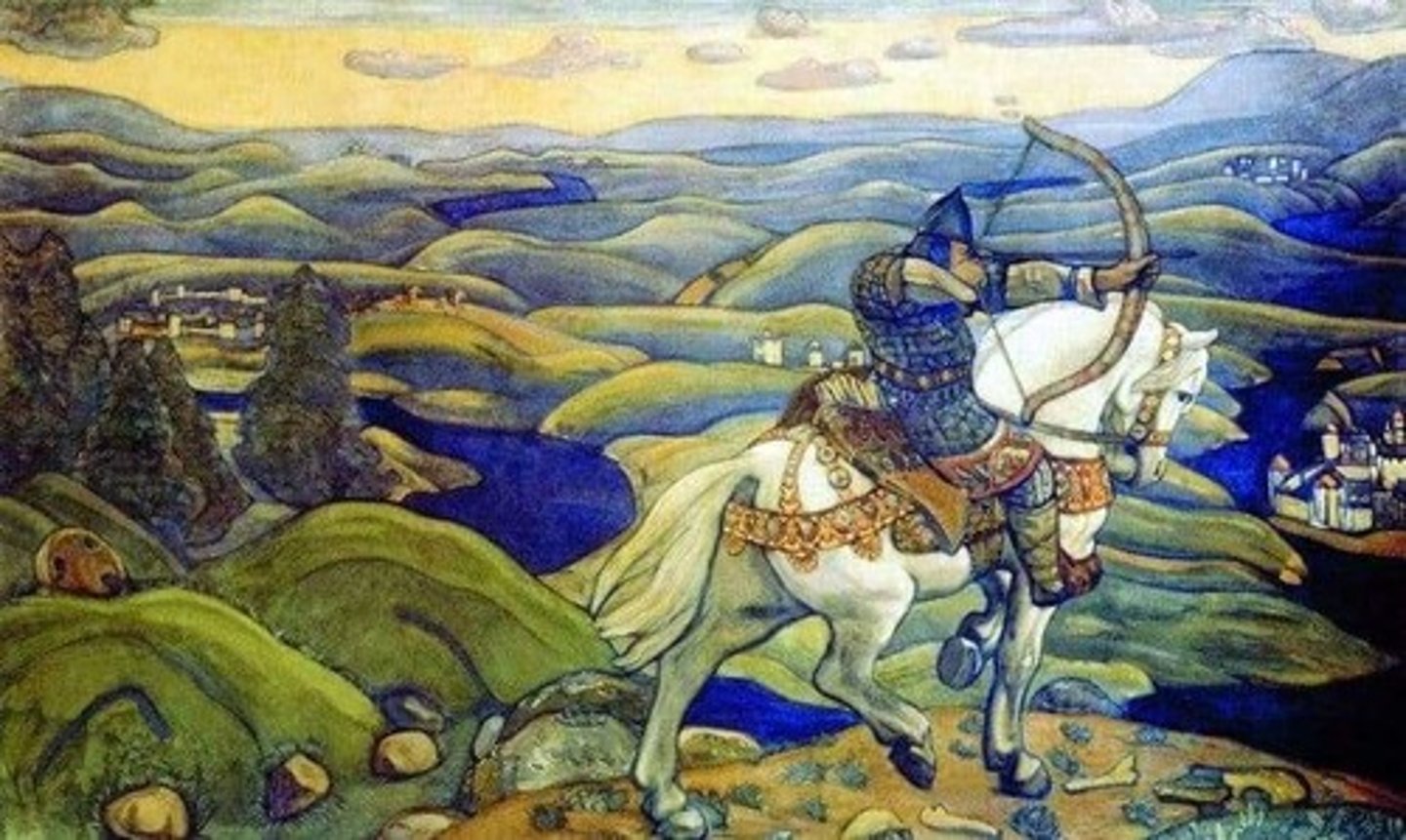 <p>Painter: Nikolai Roerich, "Ilya of Murom" (1910)</p>