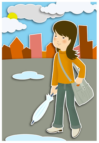 <p>It may rain (Emphasized)</p>