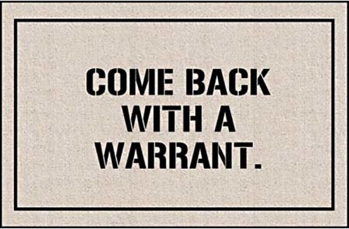 <p>Fourth Amendment/Exclusionary Rule - evidence taken in unreasonable searches and seizures may not be used in court.</p>