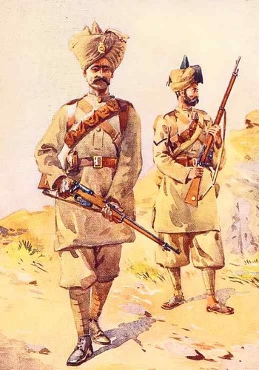 <p>Sepoys (Indian soldiers) rebelled when learning of rumors that the end of ammunition cartridges were greased using either pork or cow fat, led to an uprising by the soldiers, effect was direct control from the British government rather than the British East India Company</p>