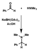 <p>what is the mechanism for this reaction?</p><p>hint - extra H comes from reducing agent </p>