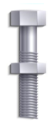 non-tapered, not threaded all the way
