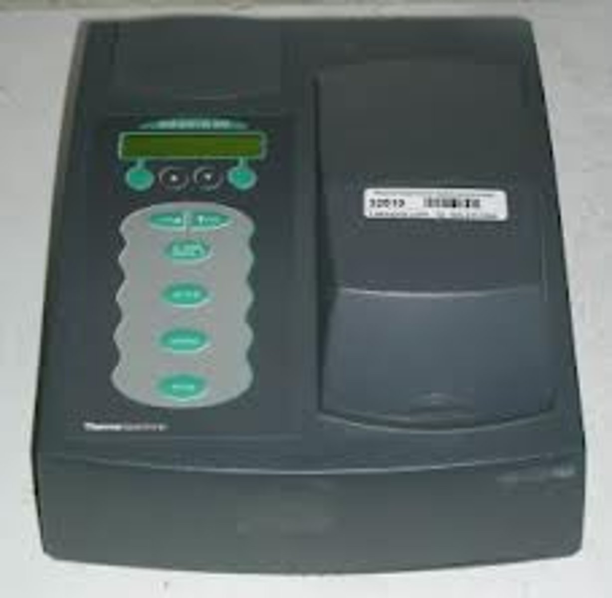 <p>An apparatus for measuring the intensity of light in a part of the spectrum, especially as transmitted or emitted by particular substances.</p>