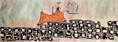 <p>Prehistoric ca. 6,000 BCE. Wall painting. Çatal Hüyük.</p>