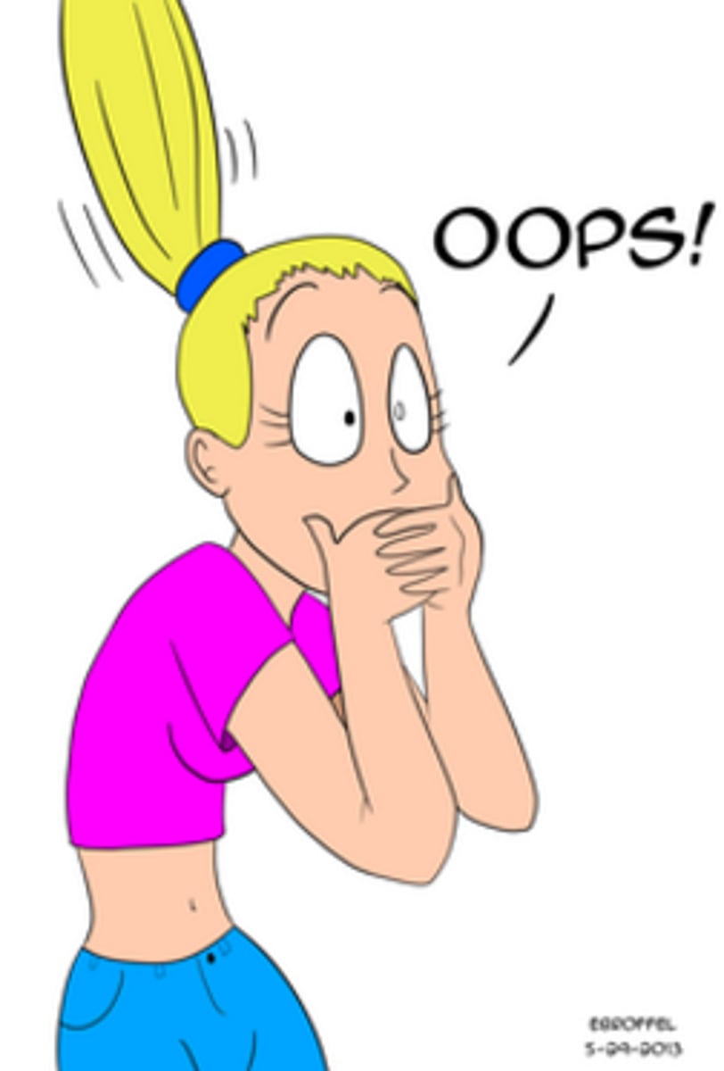 <p>(pv) to say something accidentally without meaning to</p>