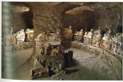 <p><span>Interior of the Inghirami Tomb</span></p>