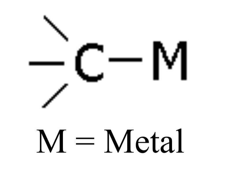 <p>Compound with a metal-carbon bond (e.g., Methyl lithium), no specific ending</p>