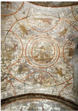 3.48 Catacomb of Priscilla - Good Shepherd fresco