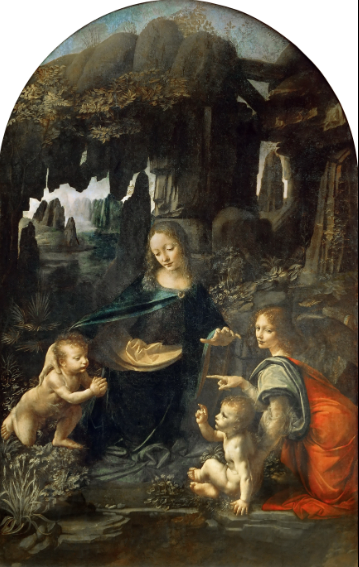 <p>Arc shaped oil on panel altarpiece with life-sized figures; public commission; not finalized</p>