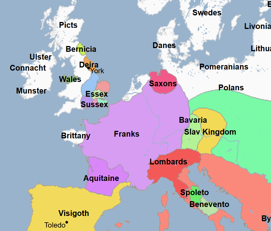 <ul><li><p>Merovingian King of the Franks as a whole (for the first time since Clovis)</p></li><li><p>Consolidated his power after the execution of Queen Brunhild</p></li><li><p>Issued the Edict of Paris in an attempt to stamp out corruption in the Kingdom of Francia</p></li><li><p>Established mayors of the palace to act as his chief ministers in the three parts of his united kingdom at Neustria, Austrasia, and Burgundy</p></li></ul><p></p>