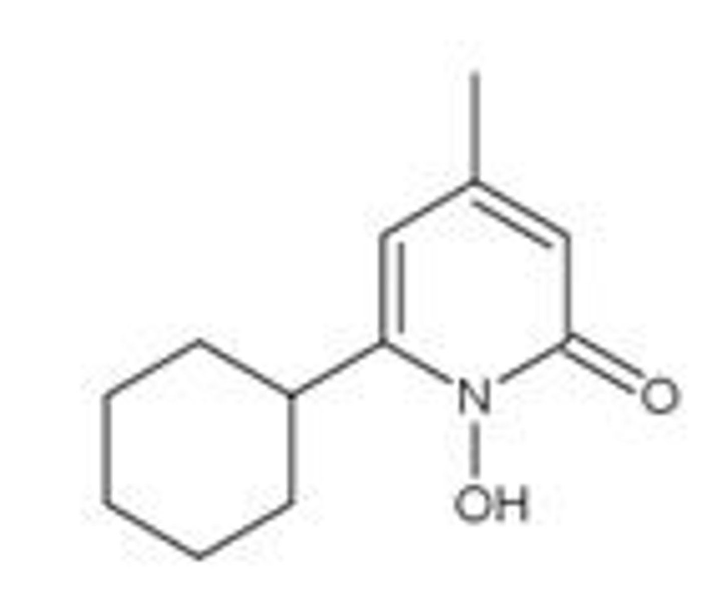 <p>hydroxylated pyridinone that inhibits metal-dependent enzymes within fungal cells through chelation</p>