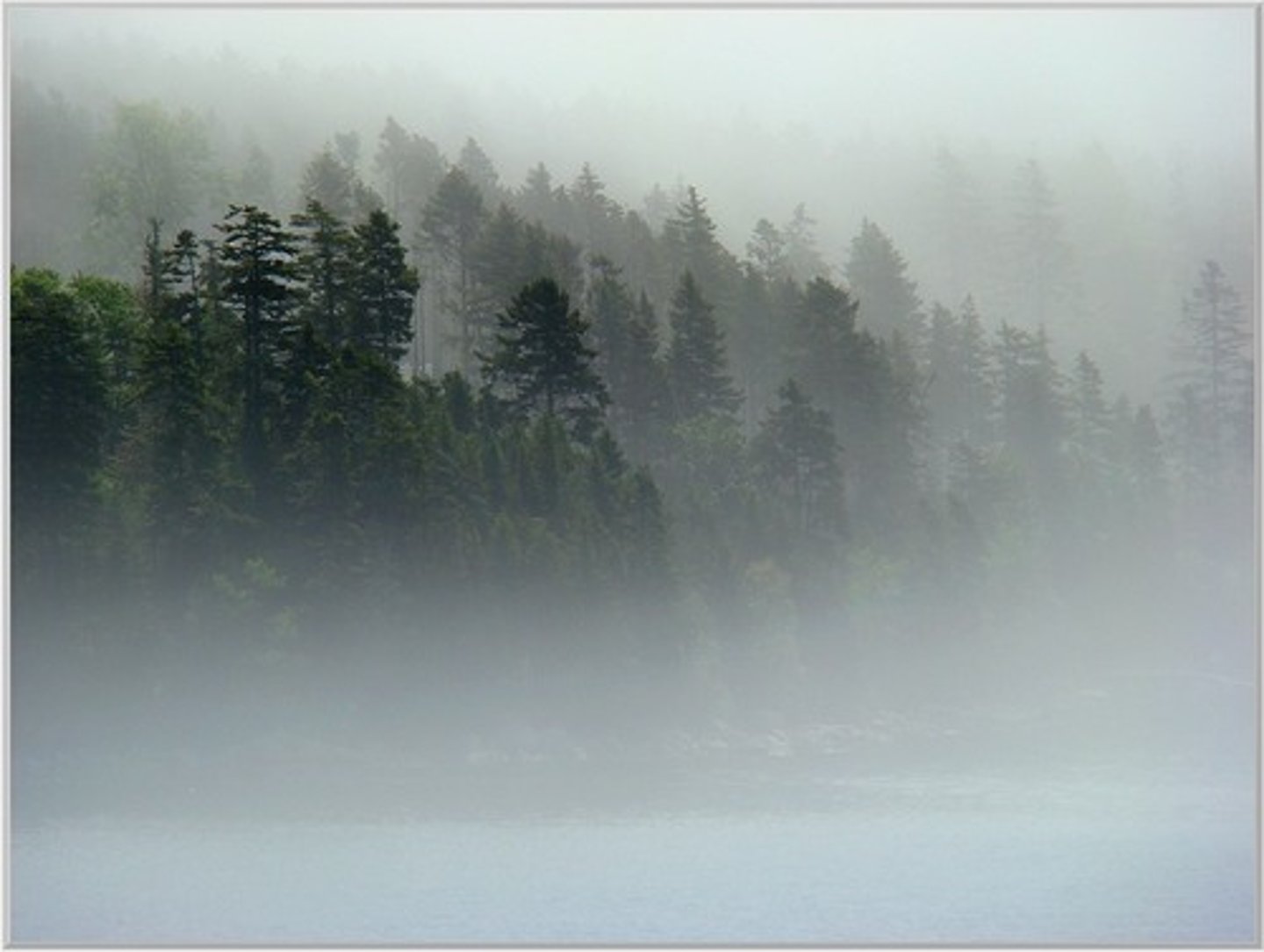 <p>There is fog/mist.</p>