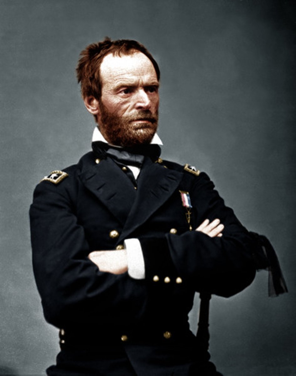 <p>Union General who defeated the Confederate forces in Atlanta, GA; He led the "March to the Sea" in the fall of 1864 during which his troops caused great destruction--destroying everything in their path.</p>