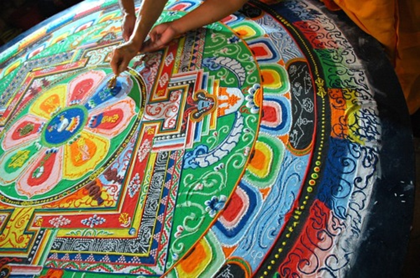 <p>a religion, originated in India that believes life is full of suffering caused by desire and that the way to end this suffering is through enlightenment</p>