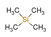 <p><strong>Tetramethylsilane, </strong>(CH<sub>3</sub>)<sub>4</sub>Si - the standard reference chemical against which all chemical shifts are measured</p><p></p><p></p>