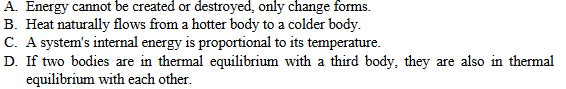 <p><span><span>What is the Zeroth Law of Thermodynamics?</span></span></p>