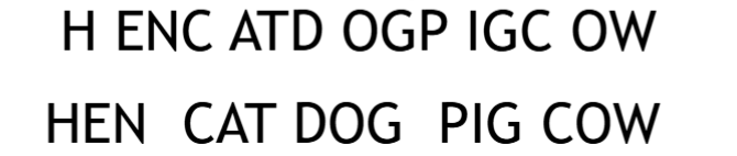 <ul><li><p>Chunking strategy:</p><ul><li><p>grouping items together in a meaningful way so multiple items are perceived as one</p></li></ul></li></ul><p></p>