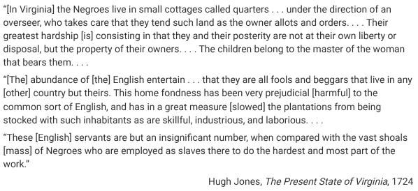 <p>The economy of the Middle Colonies differed from the economy of Virginia described in the excerpt in that the Middle Colonies more often</p>