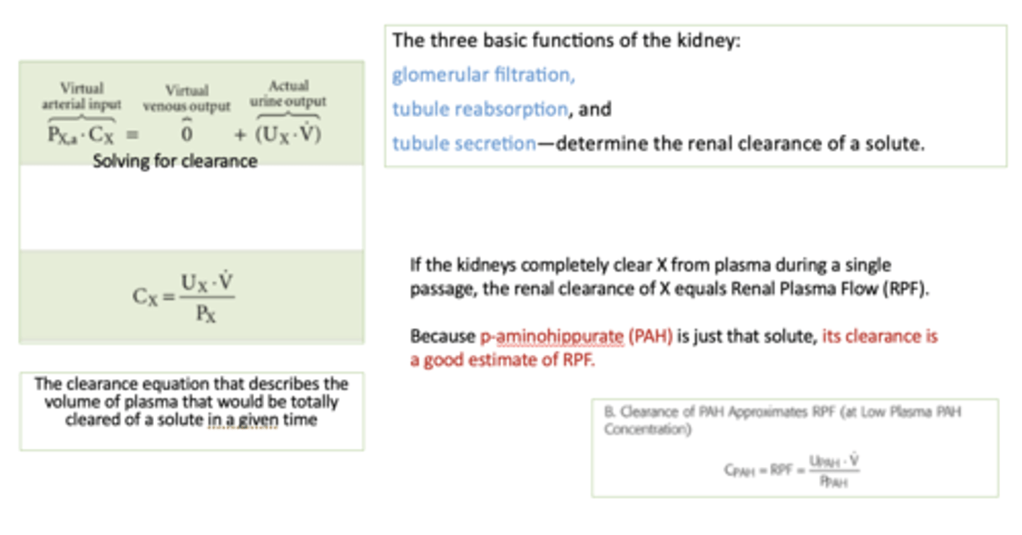 <p>p-aminohippurate (PAH)</p>