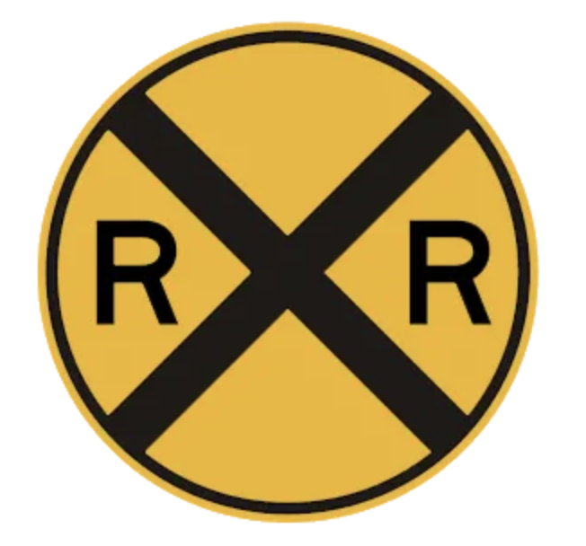 <p>What should you do when you see this sign?</p>