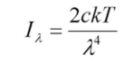 <p>approximation of Planck’s Law for high temperature, long wavelength</p>