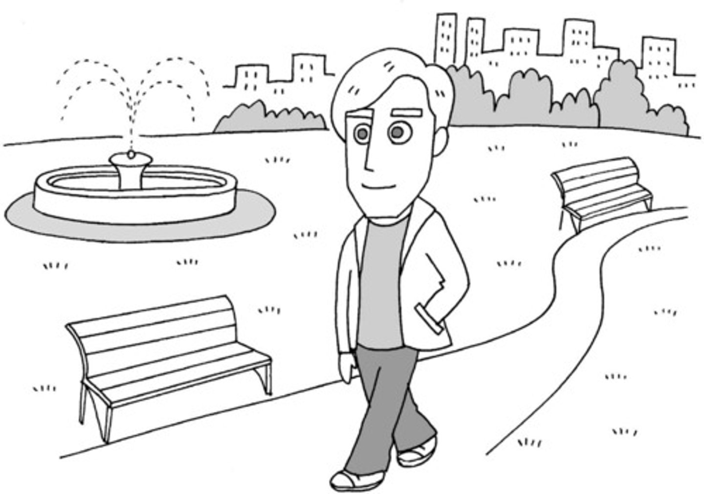 <p>to take a walk</p>