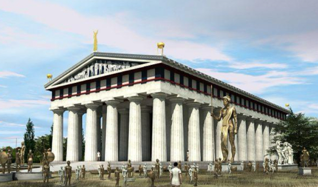 <p>Zeustempel in Olympia</p>