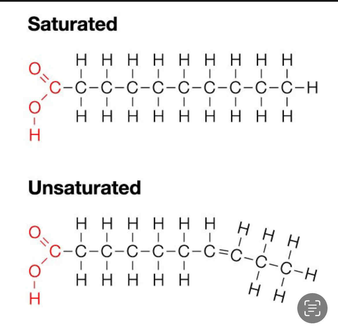 <p><span>have the maximum number of hydrogen atoms possible and </span><em><span>no double bonds</span></em></p>