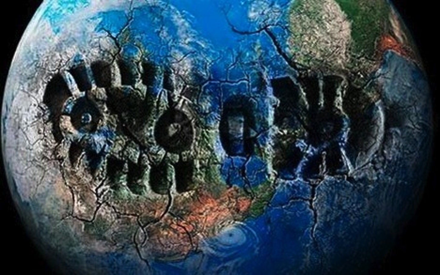 <p>deterioration of the environment through depletion of resources such as air, water and soil and habitat destruction</p>