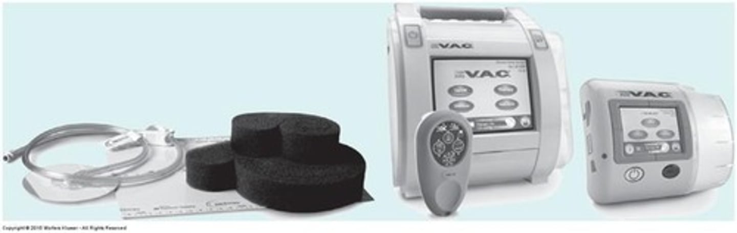 <p>Promotes healing by removing excess fluid, debris, and infectious materials, reducing edema, and promoting granulation tissue formation.</p>