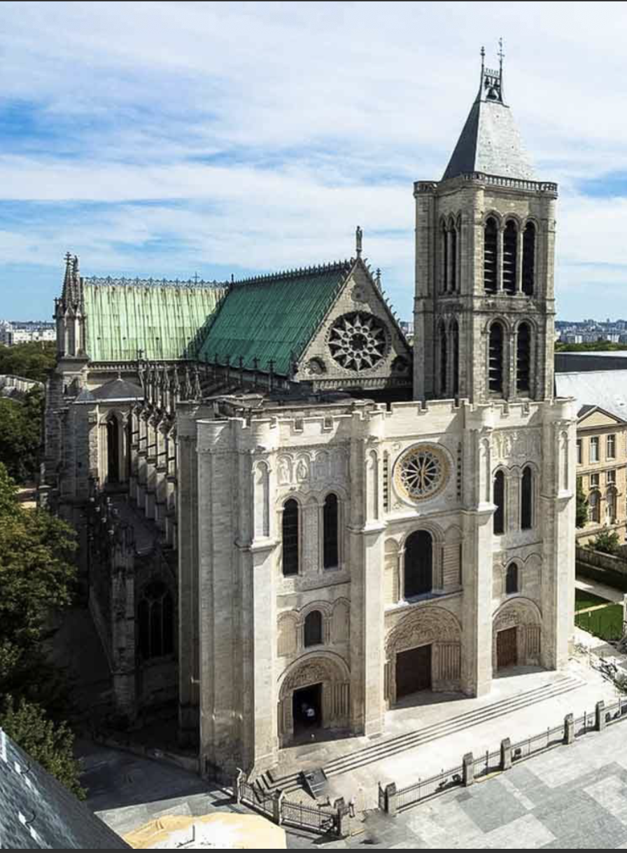 <p>Abbey Church of Saint-Denis, stone and stained glass, begun c.1135</p>