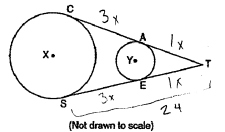 <p>The ratio of TA to AC is 1:3. If TS = 24, find the length of SE. </p>