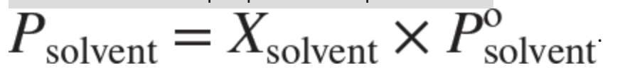 **Raoult’s law**