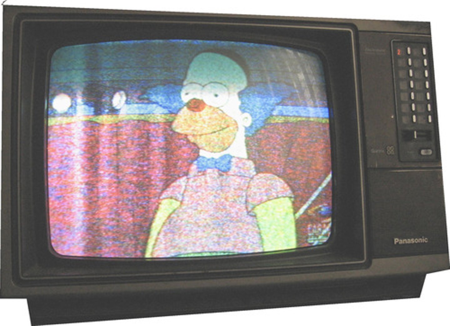 <p>the television set</p>
