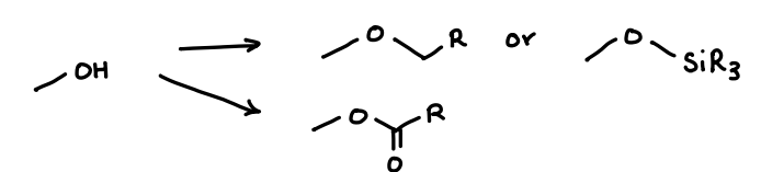 <p>Alkyl or silyl ethers.</p>
