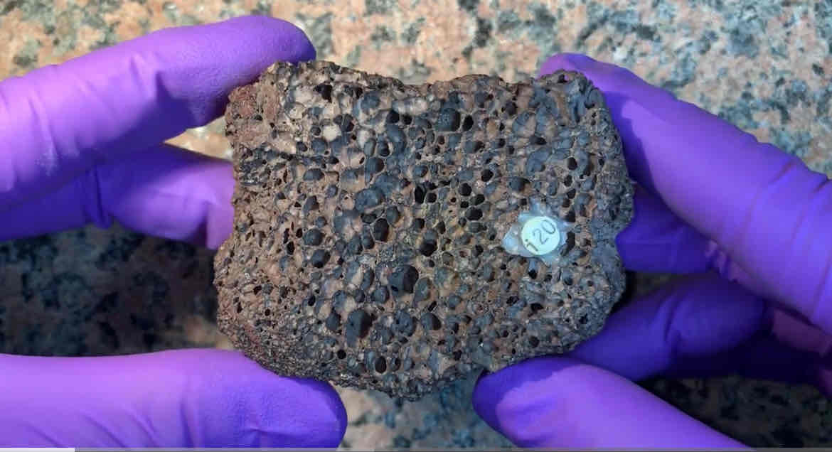 <p>what is rock add heat and pressure</p><p>hint: grains too small to see with naked eye</p>
