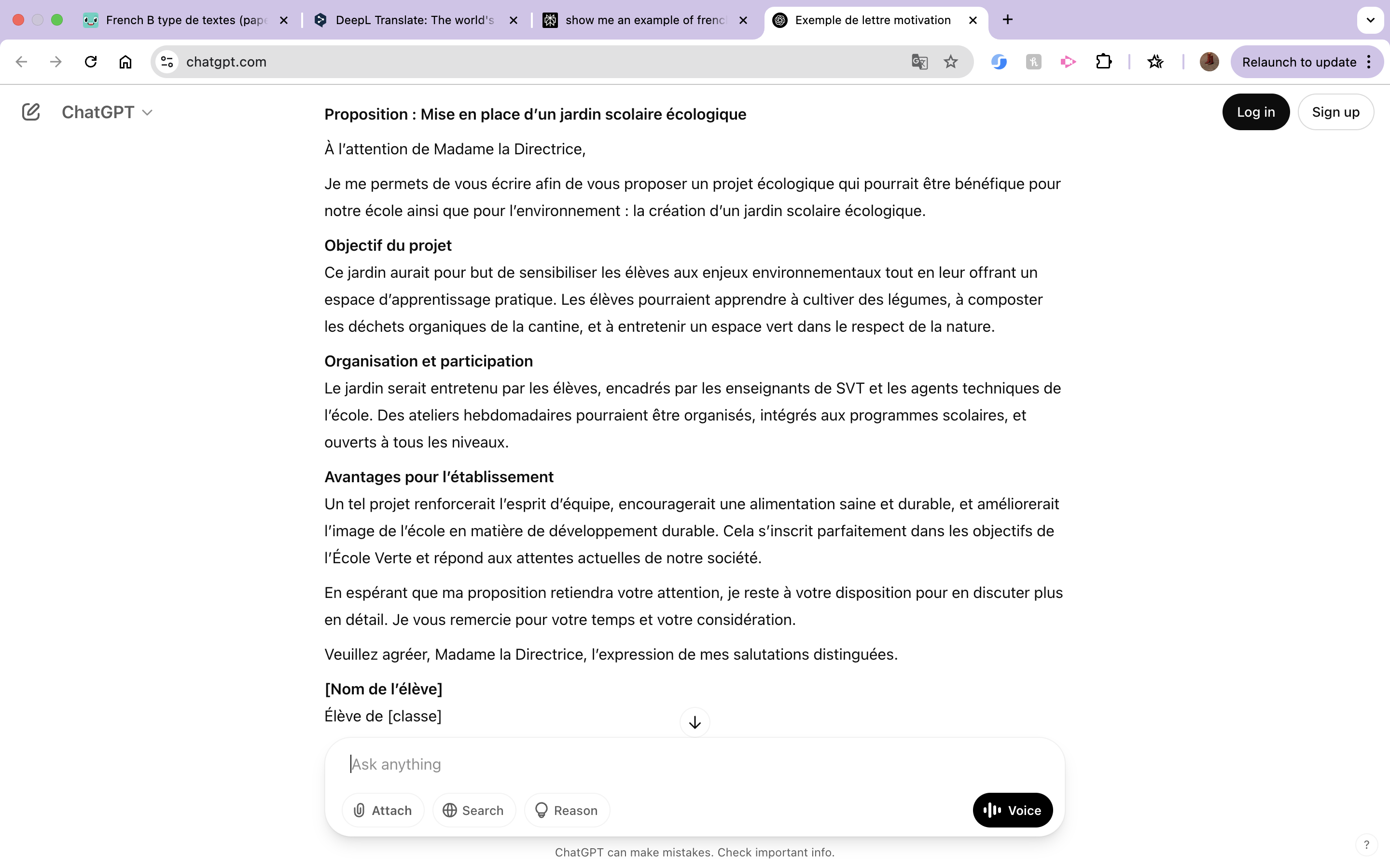 <ul><li><p>titre </p></li><li><p>into (mention de la proposition explicite)</p></li><li><p>structure claire</p></li><li><p>conclusion convaicant ou recommendation finale concernant la proposition</p></li><li><p>nom de l’auteur </p></li><li><p>nom du destinataire </p></li><li><p>liste (dashes, numéroté, etc.)</p></li></ul><p></p>