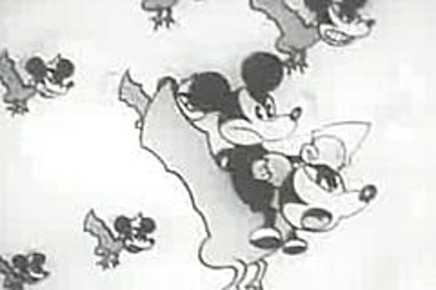 <p>-An example of Japanese wartime propaganda, using cultural -figures to represent the enemy (the Allied forces) as well as Japanese society</p><p>-Uses Mickey Mouse to depict America</p><p>-Mouse kidnaps a girl</p>