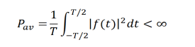 <p>the equation to find average power of a signal </p>