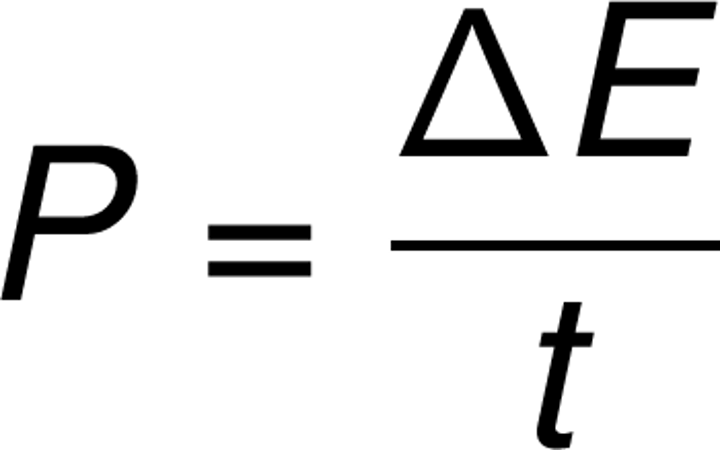 <p>Energy Transferred / Time</p>