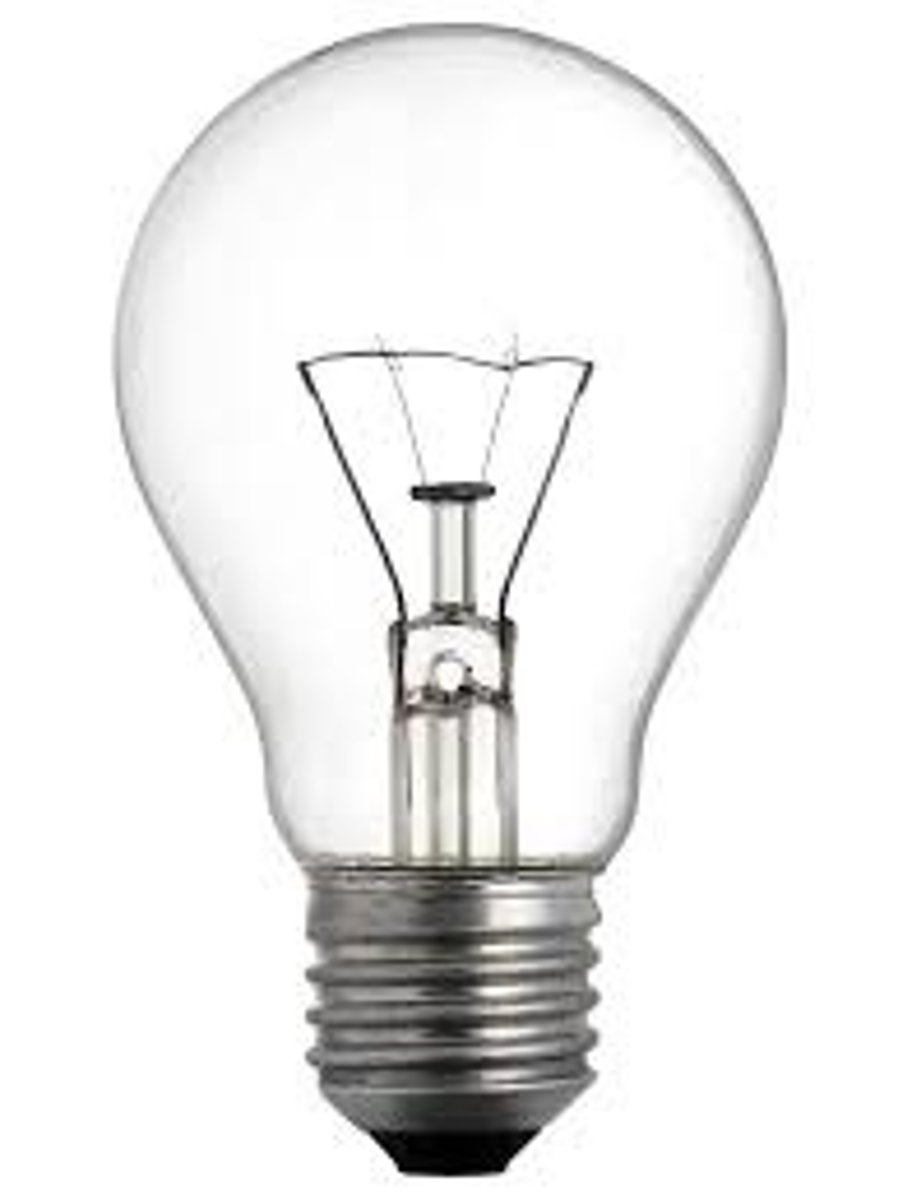 <p>globo de cristal que da luz a una lámpara</p>