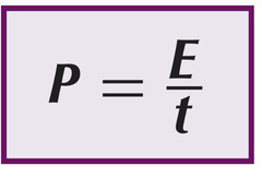 <p>Because work done is equal to energy transferred, the power is also equal to the rate of doing work. Power is the amount of energy transferred (rate of work done) every second. power = energy transferred(work done)/ time The unit of power is the Watt (W), or Joules per second (J/s)</p>