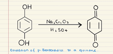 <p>You make a quinone. </p>