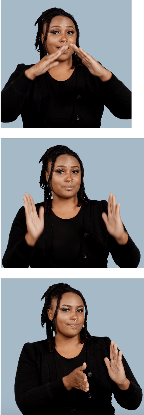 <p>Fingerspell “DUPLEX”, or sign “HOUSE” and then use your left palm to split it in half</p>