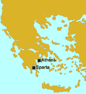 <p>- Rival to Athens in Southern Greece \n -Known for being tough people, excellent in war</p>