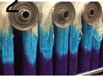 <ul><li><p>the <u>yarn is dyed</u>, then <u>made into carpet</u></p></li><li><p>very color fast, fade resistant, and keeps side-match problems to a minimum</p></li></ul>